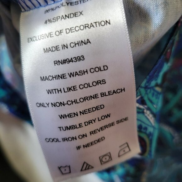 NEW Heritage Charm XXL 2X Plus Peacock Print Top rhinestones pullover NWT blouse - Picture 11 of 11